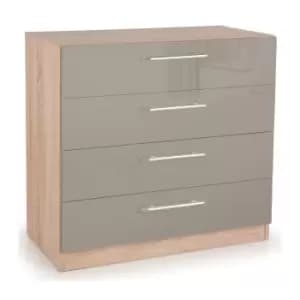 Kensington 4 Drawer Chest Grey
