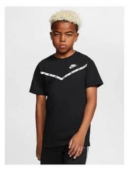 Nike Boys Chevron T-Shirt - Black