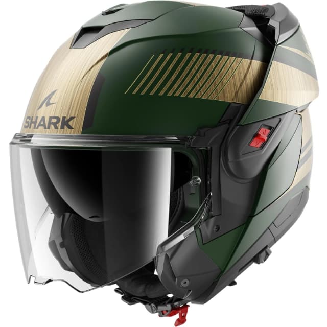 Shark Oxo Sikter Helmet, black-green-gold, Size XL for Men