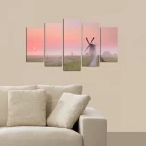 5M-60 Multicolor Decorative MDF Painting (5 Pieces)