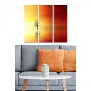 MDF3156440 Multicolor Decorative MDF Painting (3 Pieces)