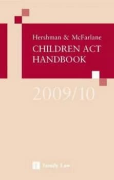 Hershman and Mcfarlane Children Act Handbook by David Hershman and Andrew Mcfarlane Book