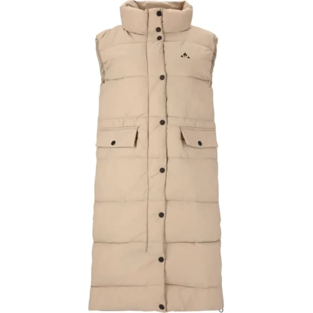 Whistler Womens Whistler Amaretto Long Puffer Vest Vert Female 36