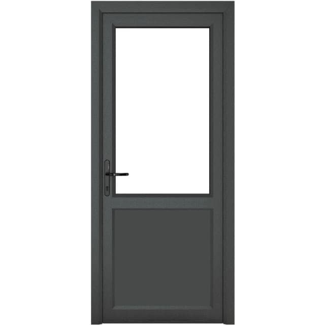 Crystal Triple Glazed Single Door Half Panel Grey/White Rh 840 X 2090Mm Clear, Grey 4RRHGW84209CPTG