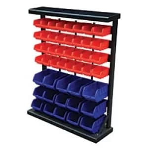 GPC Bin Rack complete with 47 Bins