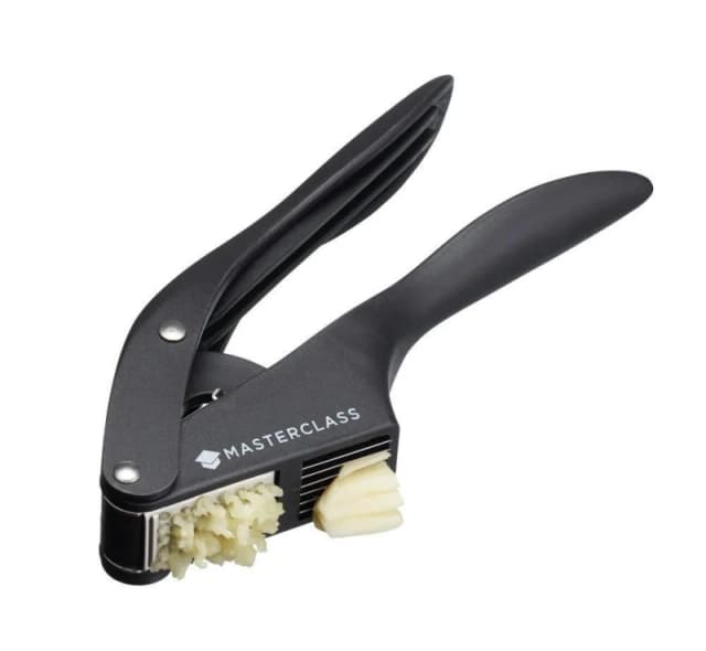 Masterclass Garlic Press & Slicer Black