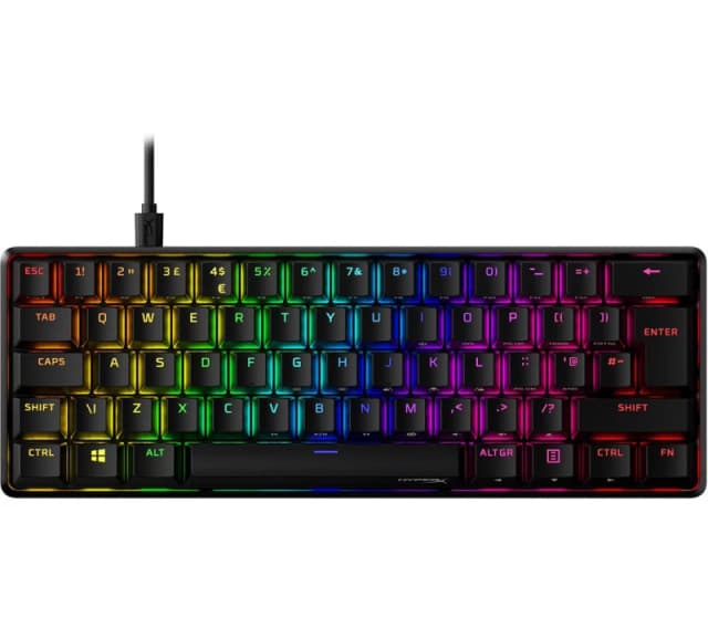 HYPERX Alloy Origins 60 RGB Mechanical Gaming Keyboard, Black 196786337512