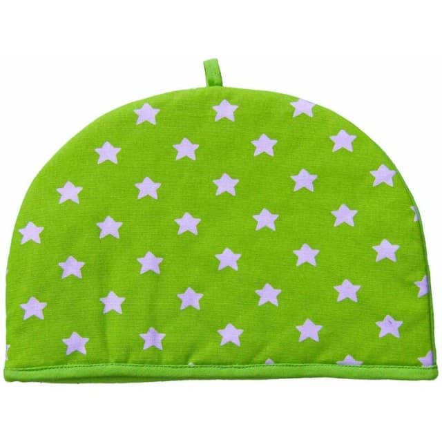 Homescapes Tea Cosy Double Design Stars Green Teapot Warmer Green unisex