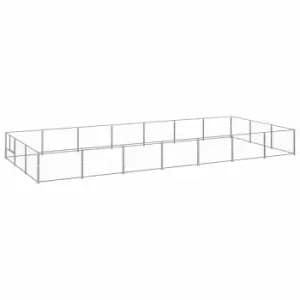 Vidaxl Dog Kennel Silver 21 M Steel