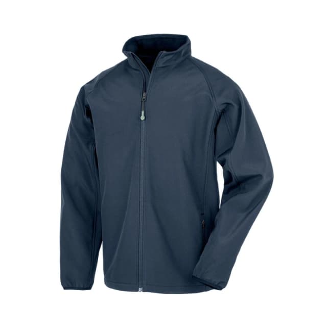 Result Double Layered Soft Shell Jacket in Navy Size: 11-12 Years Navy Unisex 11-12 Years