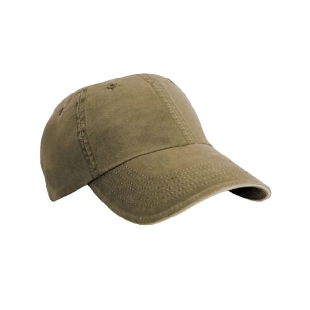 Result Womens Washed Cotton Sandwich Peak Baseball Cap in Olive Olive Female One Size