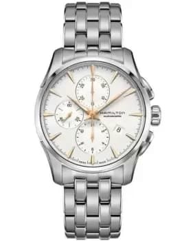 Hamilton Jazzmaster Auto Chrono Silver Dial Stainless Steel Mens Watch H32586111 H32586111