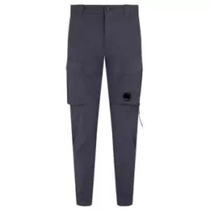 CP COMPANY Garment Dyed Stretch Sateen Cargo Pants - Blue