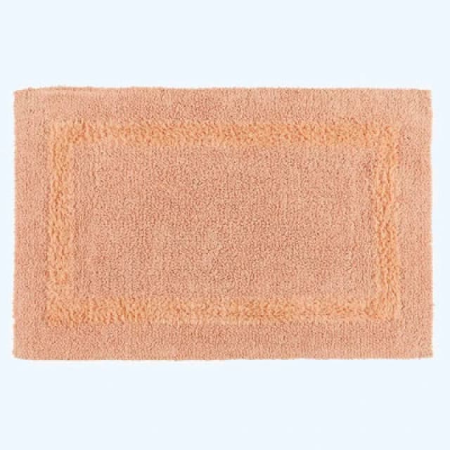 Homescapes Luxury Reversible Cotton Bath Mat - Peach