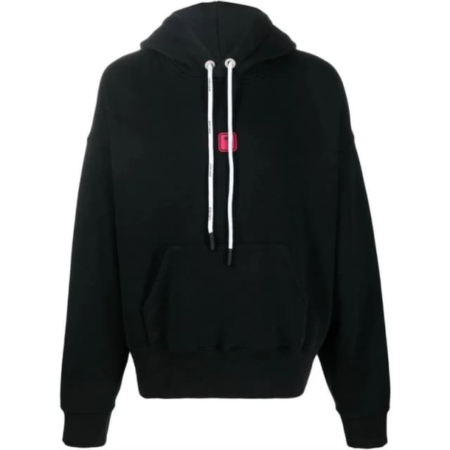 Palm Angels Palm Angels Men Bold Angels PXP Logo Black Hoodie Size: Small Black S Male 8052788831644