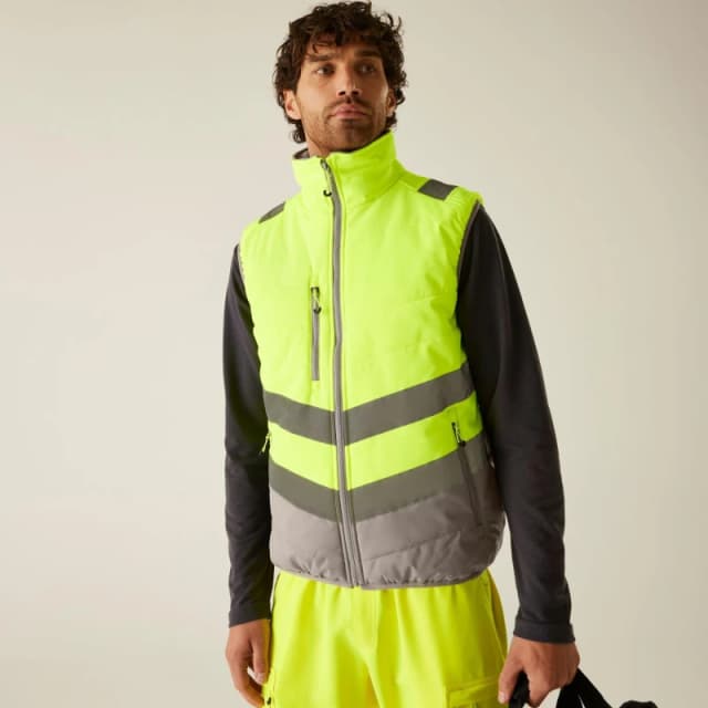 Regatta Hi-Vis 2-Tone Thermal Bodywarmer Yellow male S