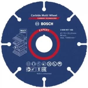 Bosch Accessories EXPERT Carbide Multi Wheel 2608901188 Cutting disc (straight) 1 Piece 22.23mm