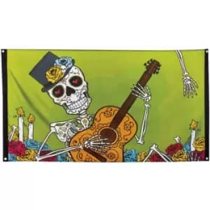 Day Of The Dead Polyester Flag Decoration