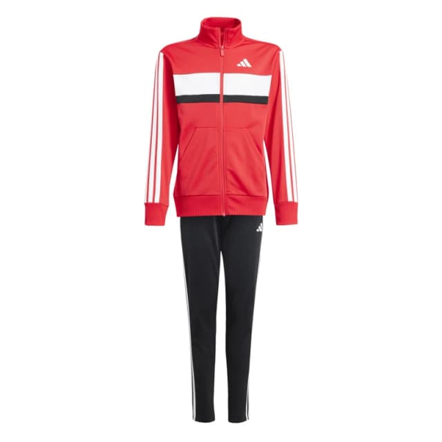 adidas 3s Essentials Tiberio Tracksuit Poly Tracksuits 7-8 Years Red 63842408175