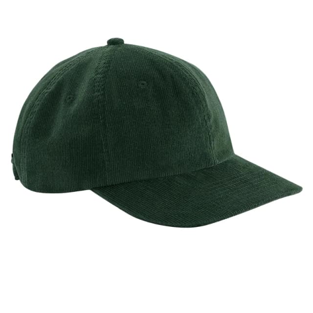 Beechfield Beechfield Men Heritage Cord Cap in Dark Olive Dark Olive One Size Male 5063377437485