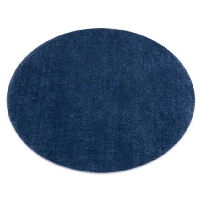 RugsX Modern Washing Carpet Lindo Circle Navy Blue, Anti-Slip, Shaggy Circle 60 Cm