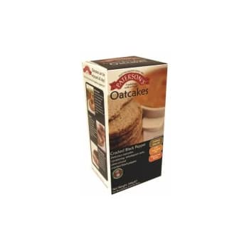 Cracked Black Pepper Oatcakes - 250g x 8 - 76056 - Patersons