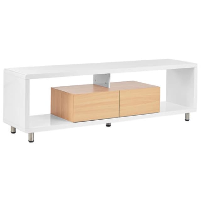 Beliani Modern TV Stand Knox White