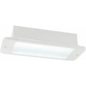 Recessed Emergency Ceiling Guide Light - 3W Daylight White LED - Gloss White