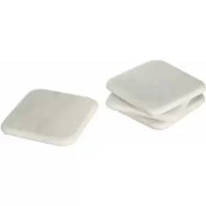 Set of Four Off White Marble Square Coasters - Premier Housewares