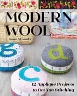 modern wool 12 appliqu projects to get you stitching