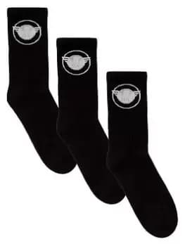 Emporio Armani Bodywear 3 Pack Sports Socks - Black, Men