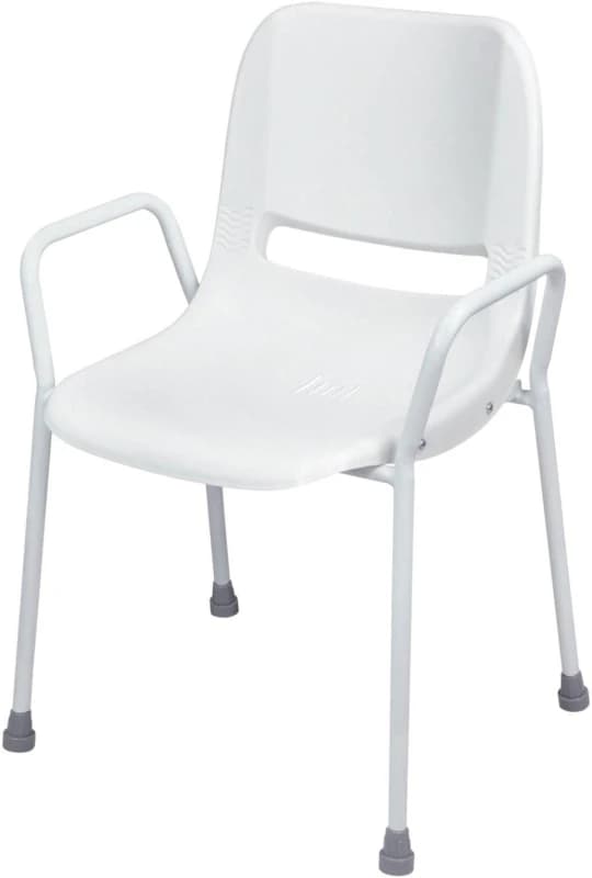 Aidapt Milton Stackable Shower Chair White White unisex