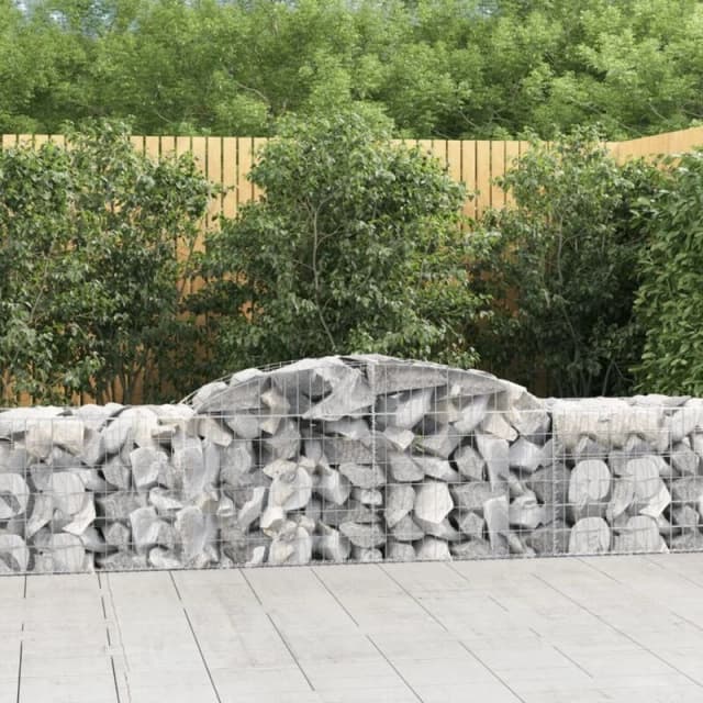 VIDAXL Vidaxl - Arched Gabion Baskets 12 pcs 300x50x60/80cm Galvanised Iron 8720845572587