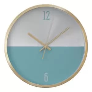 30cm Pink and Gold Wall Clock