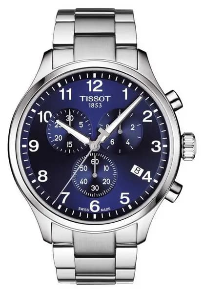 Tissot T1166171104701 Mens Chrono XL Classic Blue Dial Watch