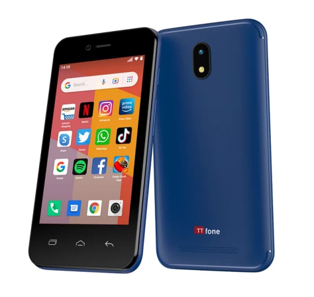 TTfone TTfone TT20 Blue 3G Dual Sim Mobile - Android GO - 8GB - 4" Touchscreen