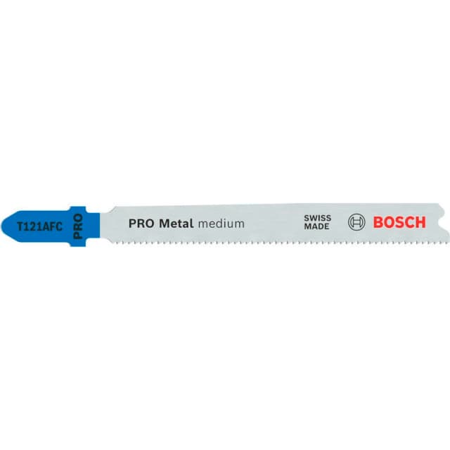 Bosch PRO T121 AFC Medium Metal Cutting Jigsaw Blade 2608655105 Qty: Pack of 3