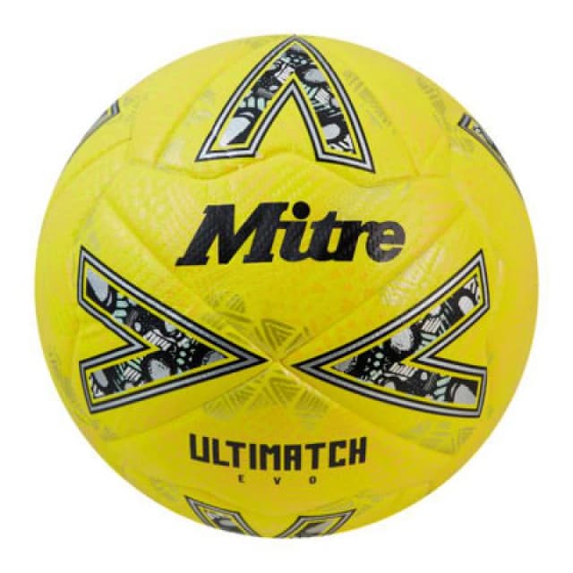 Mitre Ultimatch Evo Football Fluorescent Yellow/yellow Gold (5)