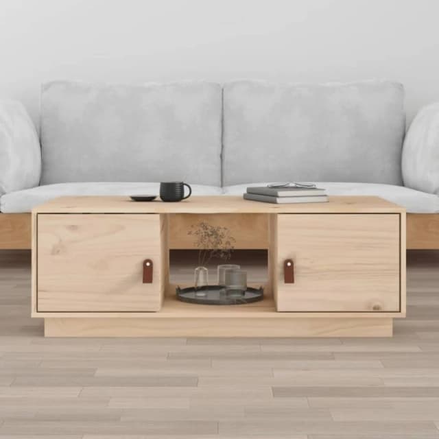 Vidaxl Coffee Table 100X50X35cm Solid Wood Pine, Brown 818265
