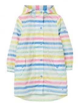 Joules Girls Go Lightly Stripe Packaway Jacket - Multi