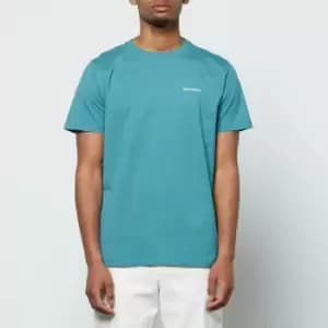 Norse Projects Mens Niels Standard Logo T-Shirt - Sea Blue - M