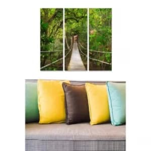 MDF9932001 Multicolor Decorative MDF Painting (3 Pieces)