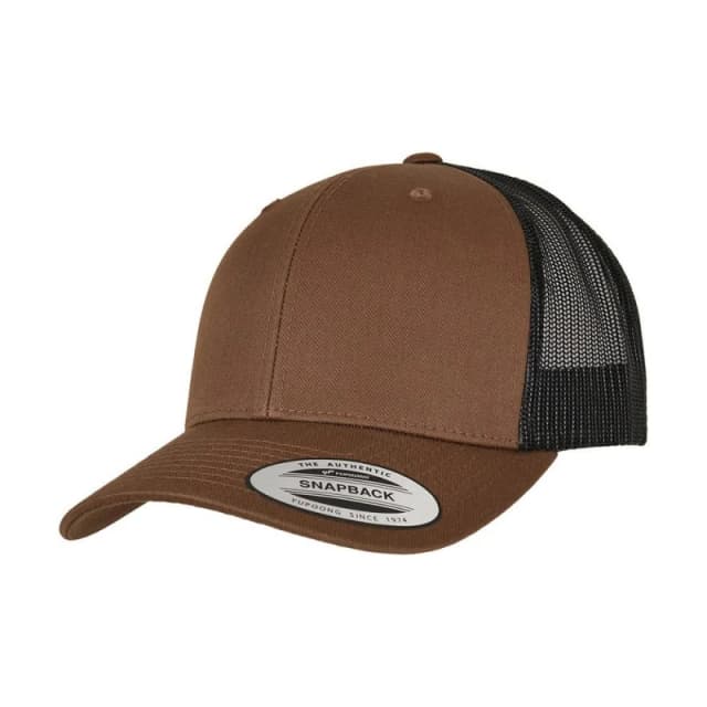Flexfit Mens Retro Two Tone Trucker Cap in Dark Brown Dark Brown Male One Size