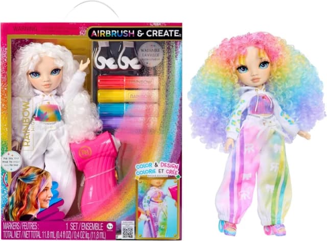 Rainbow High Air Brush & Create Fashion Dolls -Green Eyes