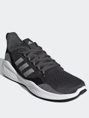 adidas Fluidflow 2.0 Shoes, Black/White/Grey, Size 8.5, Men