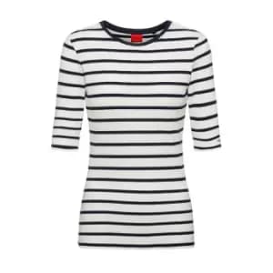 Hugo Nilara Stripe Top - Blue