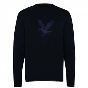 Lyle and Scott Embroidery Eagle Sweatshirt - Dark Navy Z271