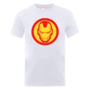 Marvel Avengers Assemble Iron Man Symbol Sweatshirt - White - L