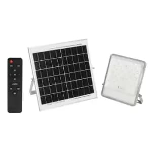 ENER-J 100W LED Floodlights with Solar Panels, 18W Solar Panel, 15AH Battery, 1700 lumens