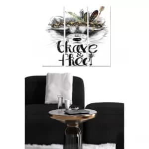 MDF547838173 Multicolor Decorative MDF Painting (3 Pieces)